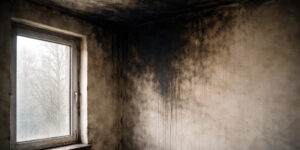Fire damaged home for How to Clean Soot and Smoke Damage from Walls and Ceilings