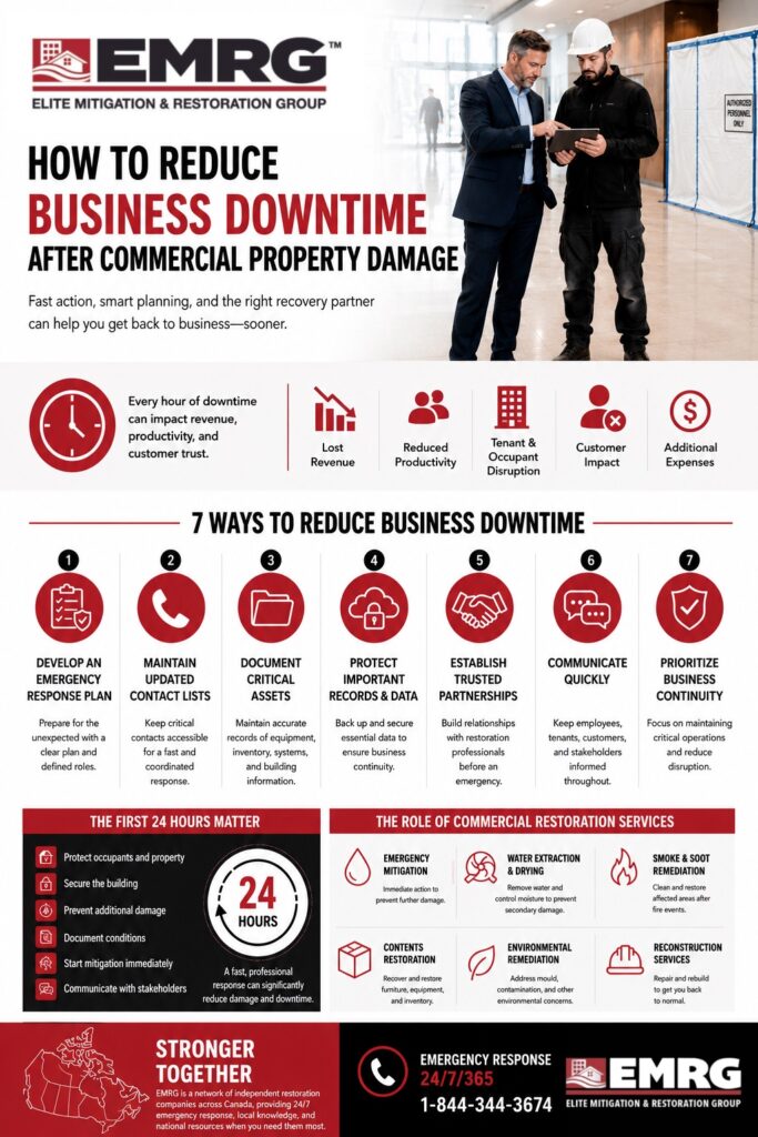 How to reduce business downtime after commercial property damage